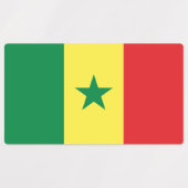 Vlag van Senegal Labels (Design 1)