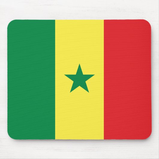 Vlag van Senegal Muismat (Voorkant)