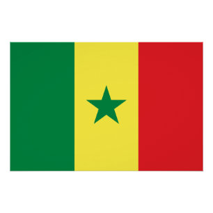 Vlag van Senegal Perfect Poster