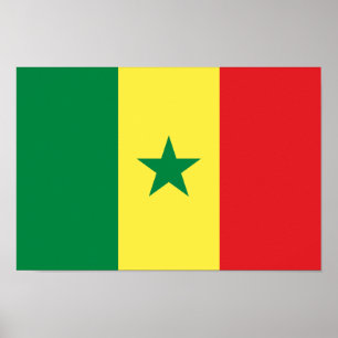 Vlag van Senegal Poster