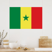 Vlag van Senegal Poster (Keuken)