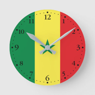 Vlag van Senegal Ronde Klok
