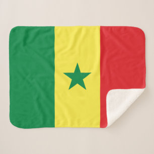 Vlag van Senegal Sherpa Deken