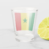 Vlag van Senegal Shot Glas (Achterkant)