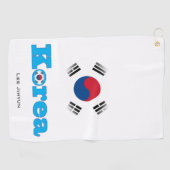 Vlag van Seoul Korea Abstracte Golfhanddoek (Horizontaal)