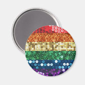 vlag van sequin pride magneet (Voorkant / Achterkant)