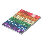 vlag van sequin pride notitieblok (Gedraaid)