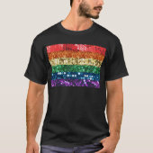 vlag van sequin pride t-shirt (Voorkant)