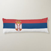 Vlag van Servië Lichaamskussen (Achterkant)