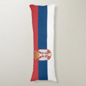 Vlag van Servië Lichaamskussen (Voorkant Verticaal)