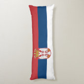 Vlag van Servië Lichaamskussen (Achterkant (Verticaal))