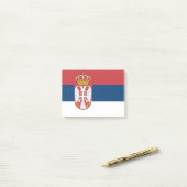 Vlag van Servië-Post-it® notes (Op bureau)
