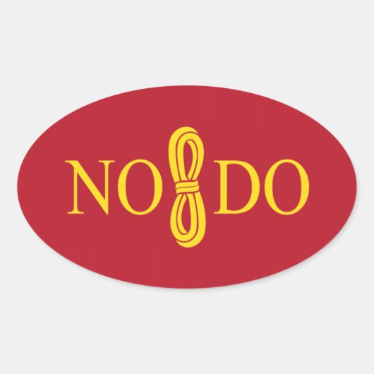 Vlag van Sevilla (Spanje) Ovale Sticker (Voorkant)