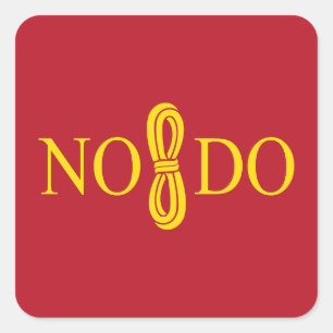 Vlag van Sevilla, Spanje Vierkante Sticker