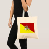 Vlag van Sicilië Tote Bag (Voorkant (product))