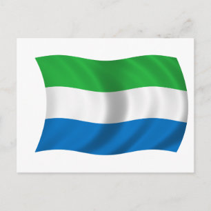 Vlag van Sierra Leone Briefkaart