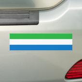 Vlag van Sierra Leone Bumpersticker (Op auto)