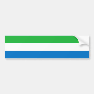Vlag van Sierra Leone Bumpersticker
