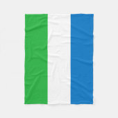 Vlag van Sierra Leone Fleece Deken (Voorkant)
