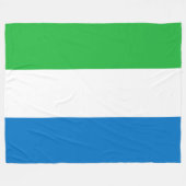Vlag van Sierra Leone Fleece Deken (Voorkant (Horizontaal))