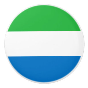 Vlag van Sierra Leone Keramische Knop