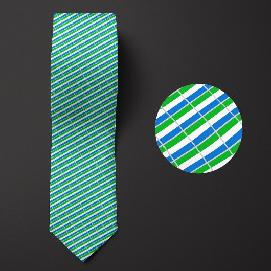 Vlag van Sierra Leone patroon Stropdas