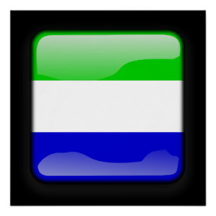 Vlag van Sierra Leone Perfect Poster