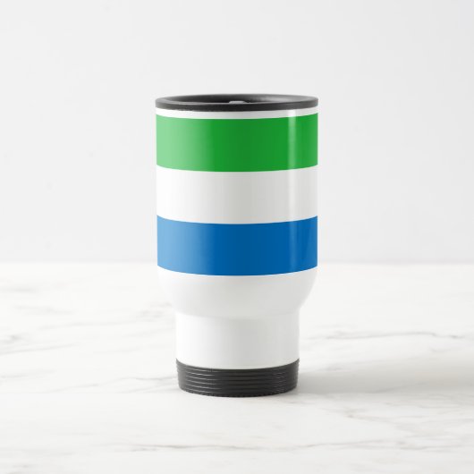 Vlag van Sierra Leone Reisbeker (Center)