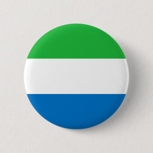 Vlag van Sierra Leone Ronde Button 5,7 Cm