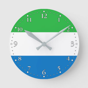 Vlag van Sierra Leone Ronde Klok