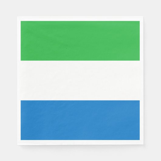 Vlag van Sierra Leone Servet (Voorkant)