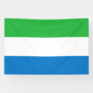 Vlag van Sierra Leone Spandoek