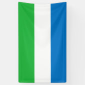 Vlag van Sierra Leone Spandoek (Verticaal)