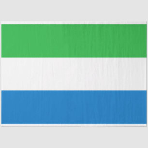 Vlag van Sierra Leone Tissuepapier