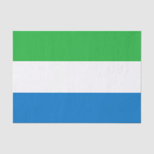 Vlag van Sierra Leone Tissuepapier