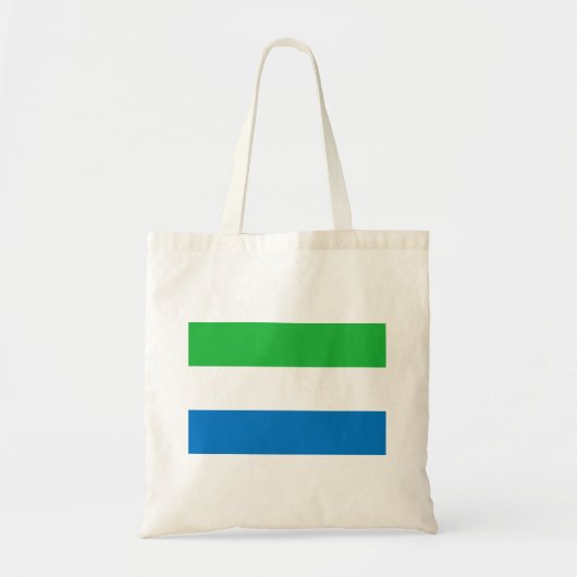 Vlag van Sierra Leone Tote Bag (Voorkant)