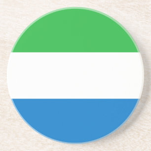 Vlag van Sierra Leone Zandsteen Onderzetter