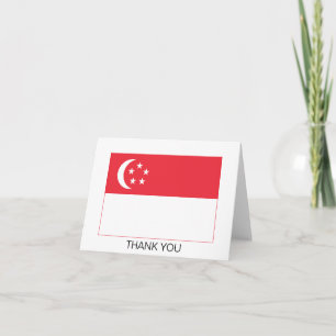 Vlag van Singapore Bedankkaart