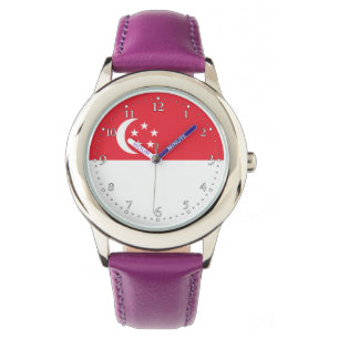 Vlag van Singapore Horloge