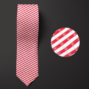 Vlag van Singapore Patroon Stropdas