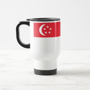 Vlag van Singapore Reisbeker
