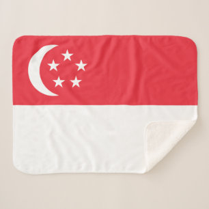 Vlag van Singapore Sherpa Deken