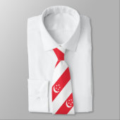Vlag van Singapore Stropdas (Gebonden)