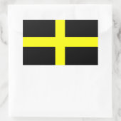 Vlag van Sint-David Rechthoekige Sticker (Tas)