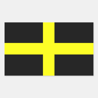 Vlag van Sint-David Rechthoekige Sticker