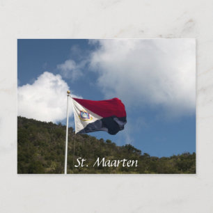 Vlag van Sint Maarten Briefkaart