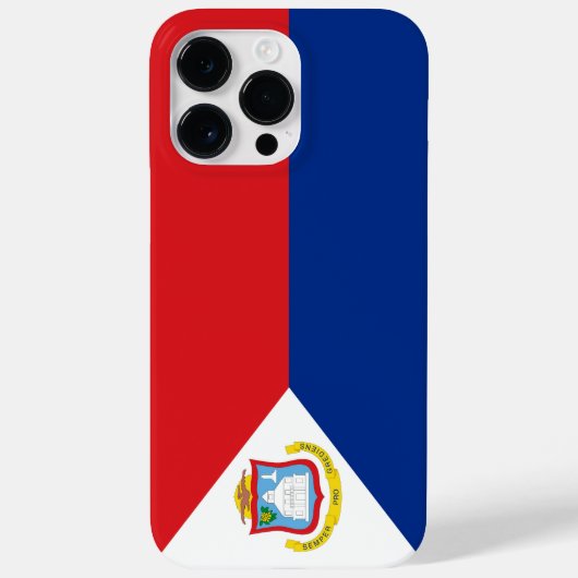 vlag van Sint Maarten Case-Mate iPhone Case (Achterkant)
