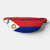 Vlag van Sint Maarten Heuptasje (Liggend)