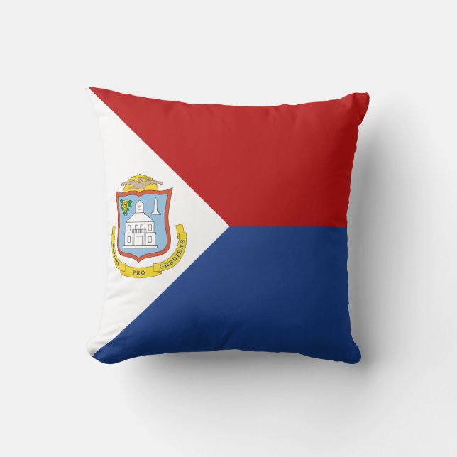 Vlag van Sint Maarten Kussen (Voorkant)