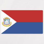 Vlag van Sint Maarten Labels (Design 1)